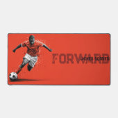Joueur de football sur fond rouge (Recto)