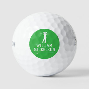 Joueur de Golf Balle Avec Son Nom