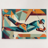 Joueur de golf Cubist Jigsaw Puzzle (Horizontal)