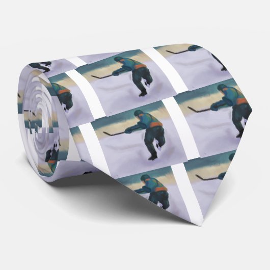 Joueur de hockey, cravate (Roulé)