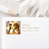 Joueur de hockey Étiquettes de messagerie (En situation)