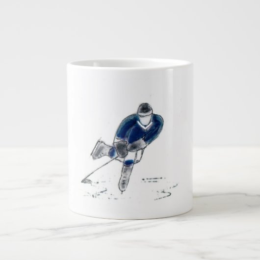 Joueur de hockey jumbo tasse (Devant)