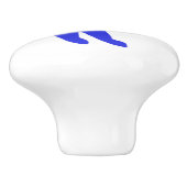 Joueur de hockey poignées d'autocollant bleu commo (Côté)