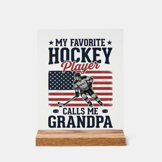 Joueur de hockey préféré m'appelle grand-père vint (Recto)
