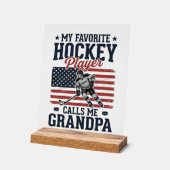 Joueur de hockey préféré m'appelle grand-père vint (Angle)