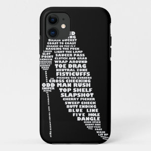 Joueur de hockey Typographie Design iPhone 5 Coque