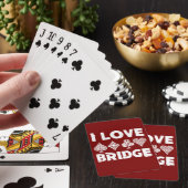 Joueur de jeu de cartes de bridge que j'aime (In Situ)