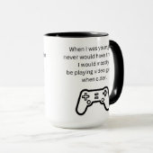 Joueur de jeux vidéo adulte Mug (Devant droit)