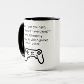 Joueur de jeux vidéo adulte Mug (Devant gauche)