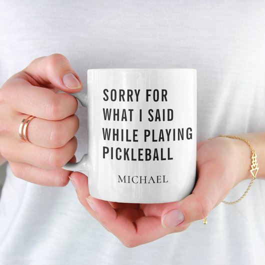 Joueur de Pickleball Personnalisé Café Mug