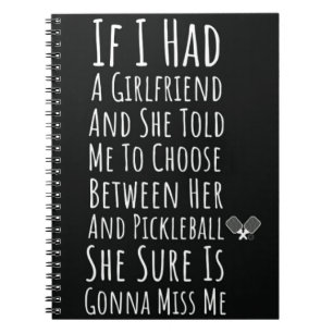 Joueur de Pickleball pour lui Carnet amusant