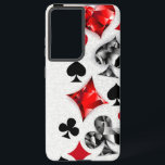 Joueur de poker Joueur de cartes de jouer costumes<br><div class="desc">Gris,  arrière - plan texturé avec des symboles de cartes à jouer polygonaux. Symboles de jeu de cartes,  coeur,  diamant,  pique et club.</div>