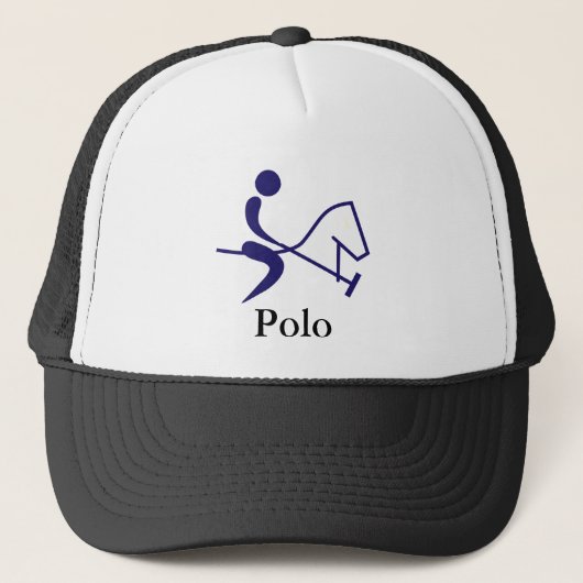 Joueur de polo - casquette de baseball de polo - (Devant)