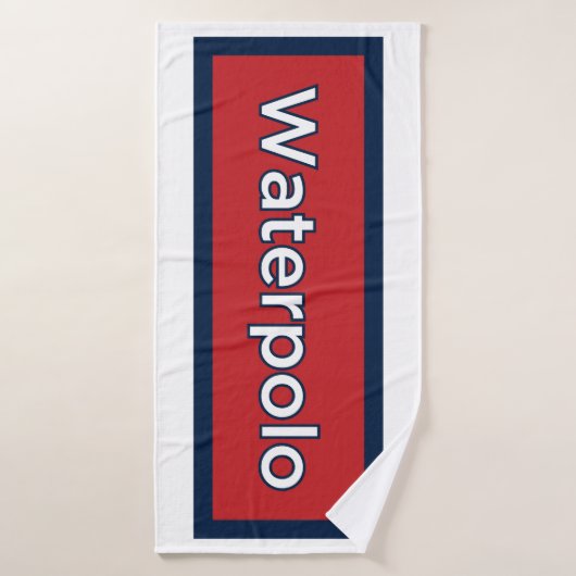 Joueur de Polo d'Eau Iconique dans le jeu de servi (Serviette de bain)