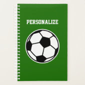 Joueur de soccer et entraîneur de spirale sur mesu (Devant)