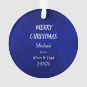 Joueur de soccer Silver Snowflake sur Blue (dos)