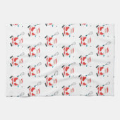 Joueur de squash Serviette de Noël (Horizontal)