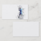 JOUEUR de TENNIS - cartes de visite (Devant / Derrière)