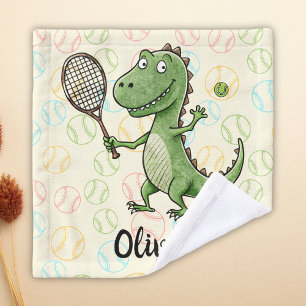 Joueur de tennis T-Rex adorable personnalisé