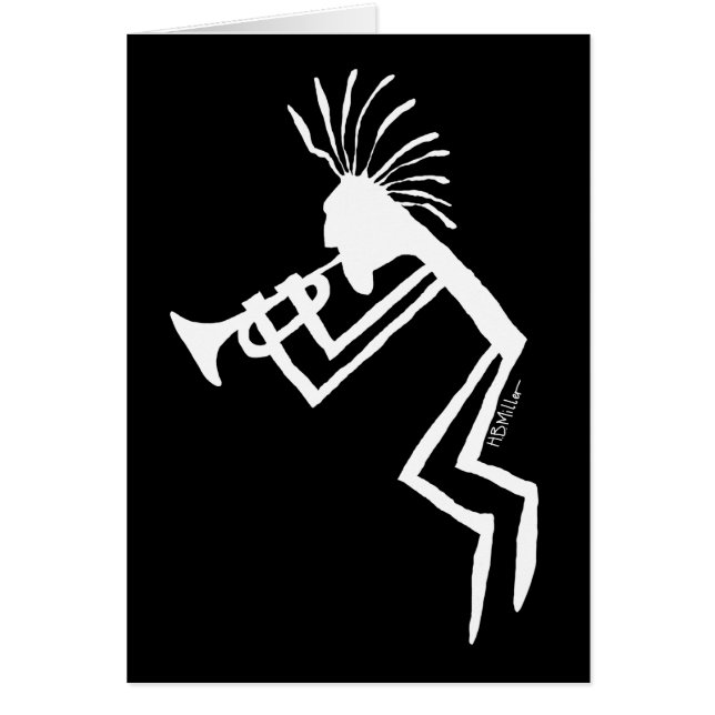 Joueur de trompette Kokopelli Petroglyph (Devant)