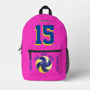 Joueur de volley Fuchsia sac à dos enfants sportif