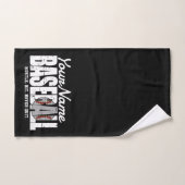 Joueur d'équipe de baseball rétro AJOUTER NOM Pins (Serviette à main)