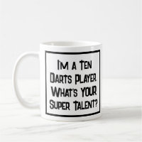Joueur des fléchettes Super Talent. Café Mug