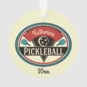 Joueur fait sur commande de Pickleball de (dos)