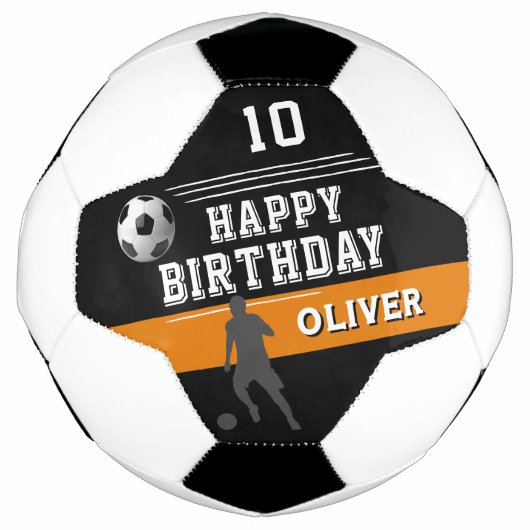 Joueur moderne Silhouette Joyeux anniversaire (Devant)