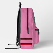 Joueur, numéro nom équipe, rose, sacs à dos de foo (Gauche)