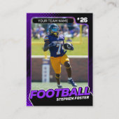 Joueur Personnalisé de la carte de commerce de foo (Devant)