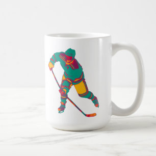 Joueur turquoise de hockey sur glace, Mug personna