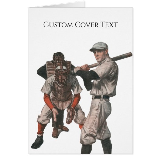 Joueurs de baseball de sport vintage (Devant)