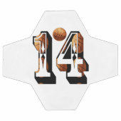 Joueurs De Basket Numéro Quatorze Logo D'Image, (Plat)