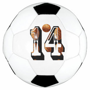 Joueurs De Basket Numéro Quatorze Logo D'Image,