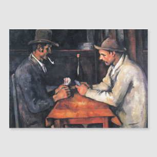 Joueurs de cartes Paul Cezanne Peinture Carte magn