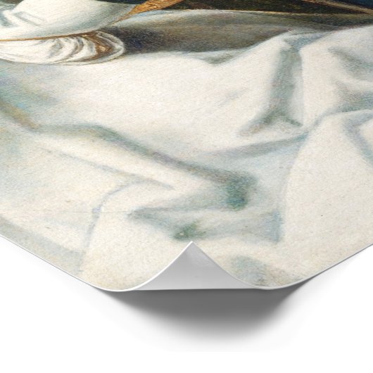 Joueurs de cartes - Poster d'art fine Lucas van Le (Coin)