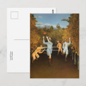 Joueurs de football par Henri Rousseau Carte posta (Devant / Derrière)