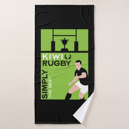 Joueurs de rugby Kiwi NZ Art (Serviette de bain)