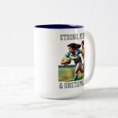 Joueurs de rugby Mug à deux tons (Devant droit)