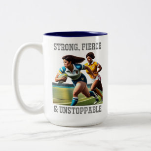 Joueurs de rugby Mug à deux tons