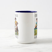 Joueurs de rugby Mug à deux tons (Centre)