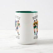 Joueurs de rugby Mug à deux tons (Centre)