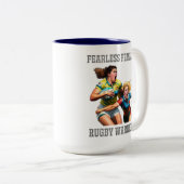 Joueurs de rugby Mug à deux tons (Devant droit)