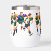 Joueurs de rugby Vin Tumbler (Avant)