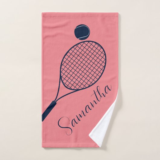 Joueurs de tennis de script élégant Swag personnal (Serviette à main)