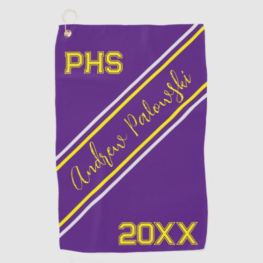 Joueurs lycéens serviette de golf (Devant)