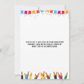 Joueuse Colorful Kindergarten Graduation carte pla (Dos)