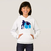 Joueuse de football, Cadeau d'anniversaire, équipe (Devant entier)