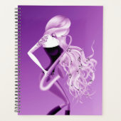 Joueuse de saxophone Musicienne  violet (Devant)